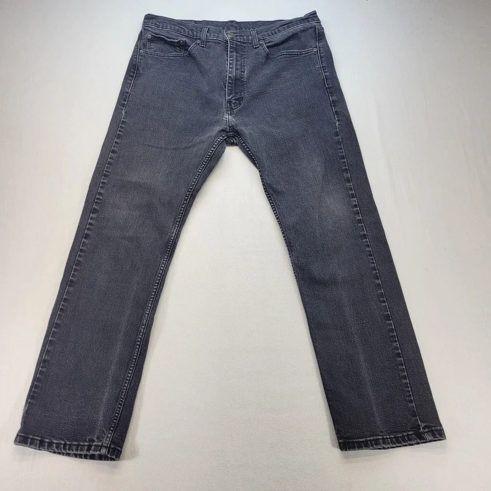 Levi's‎ 506 Straight Leg Jeans Mens 36x30 Black Faded Denim